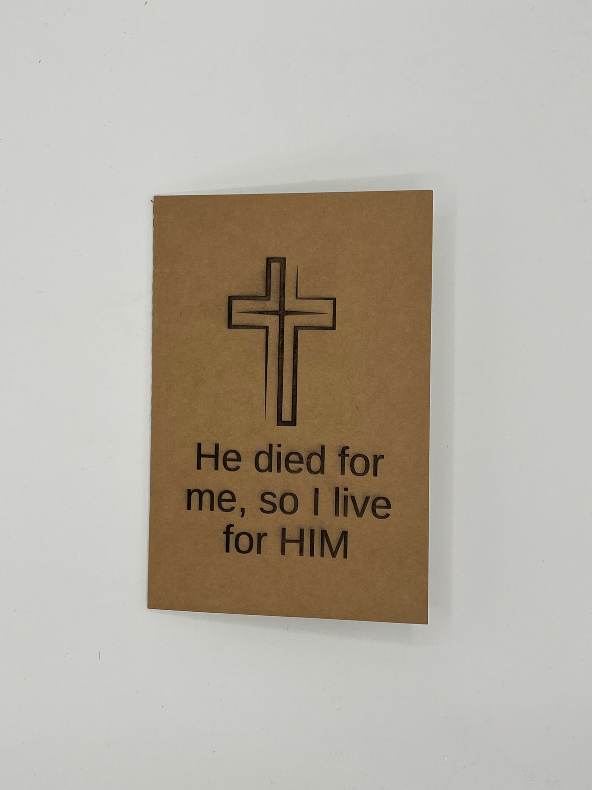Notizheft „He died for me“