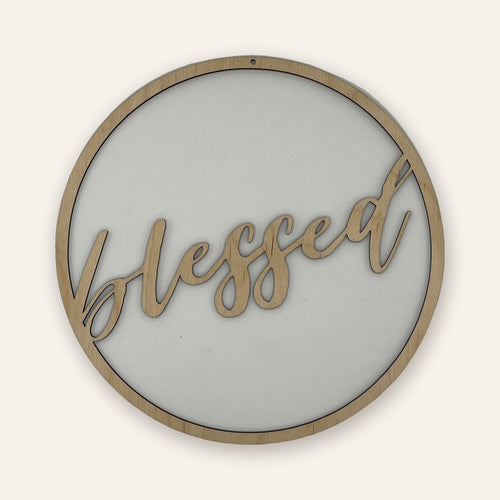 Deko-Ring „blessed“