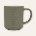 Keramiktasse mit Bibelvers